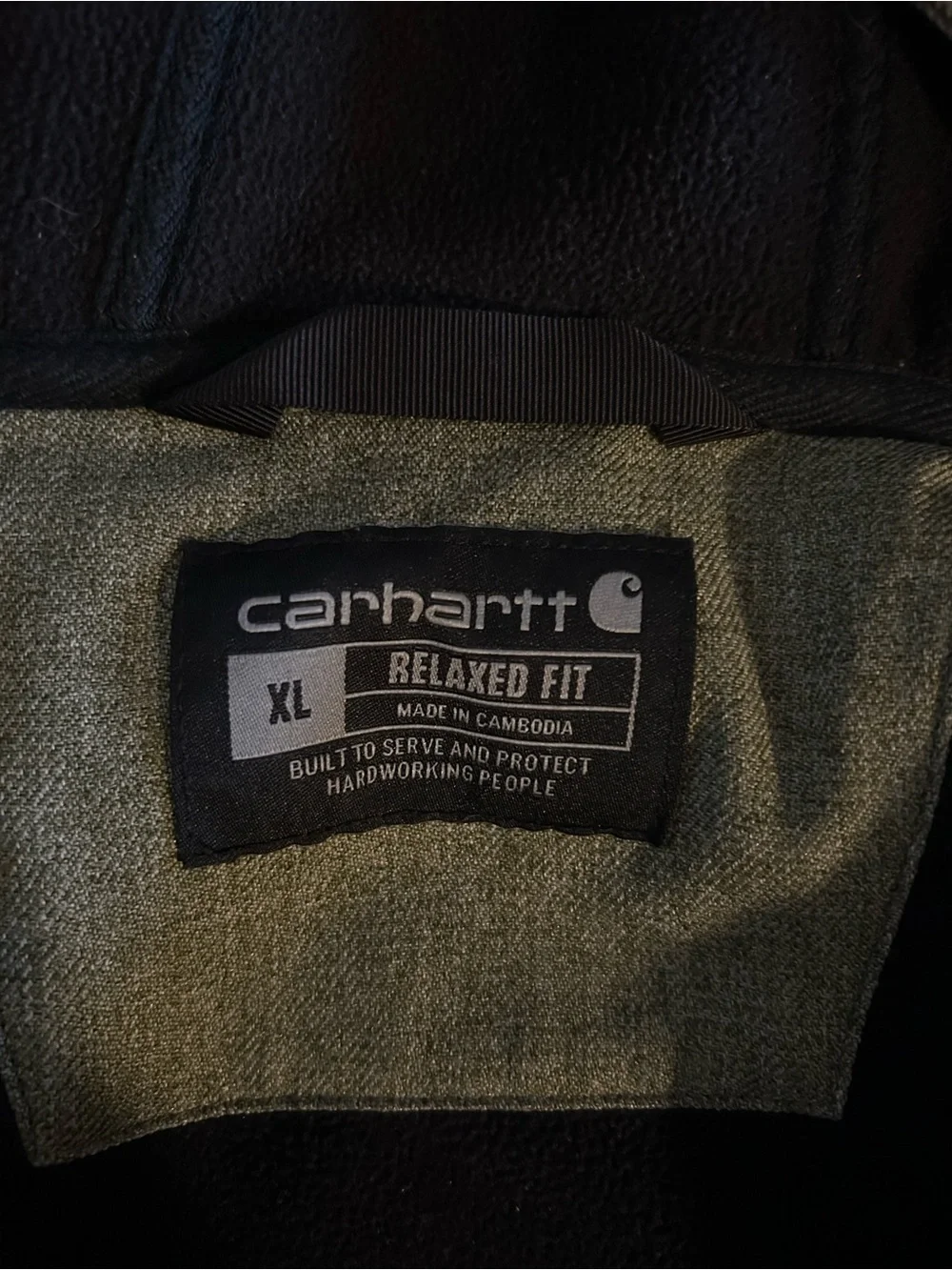 Carhartt Olive Hooded Field Jacket